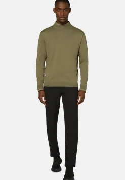 Mock Turtleneck Jumper in Silk and Cotton|Boggi Milano Cheap