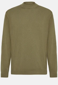 Mock Turtleneck Jumper in Silk and Cotton|Boggi Milano Cheap