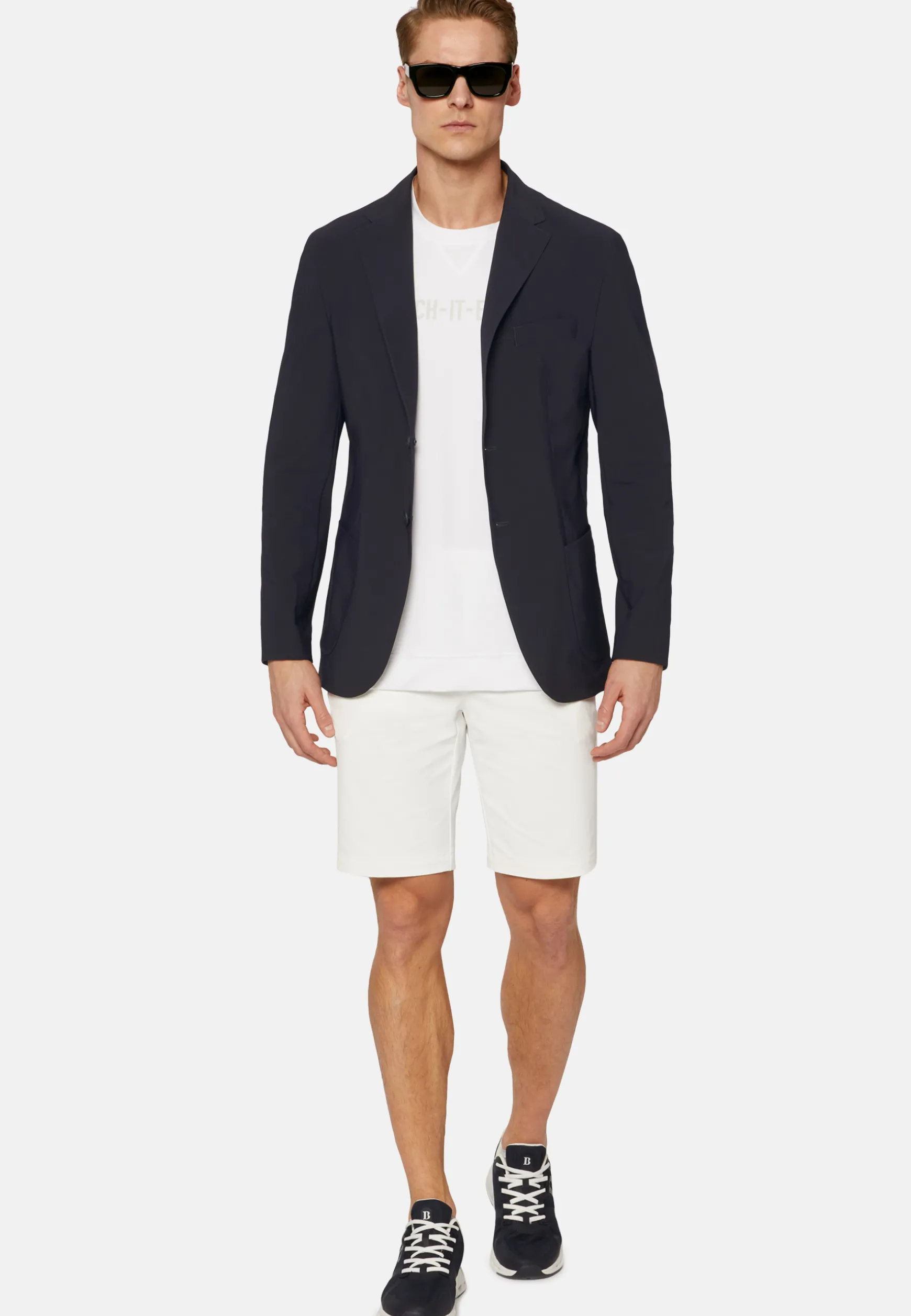 B-Tech Stretch Nylon Jacket|Boggi Milano Clearance