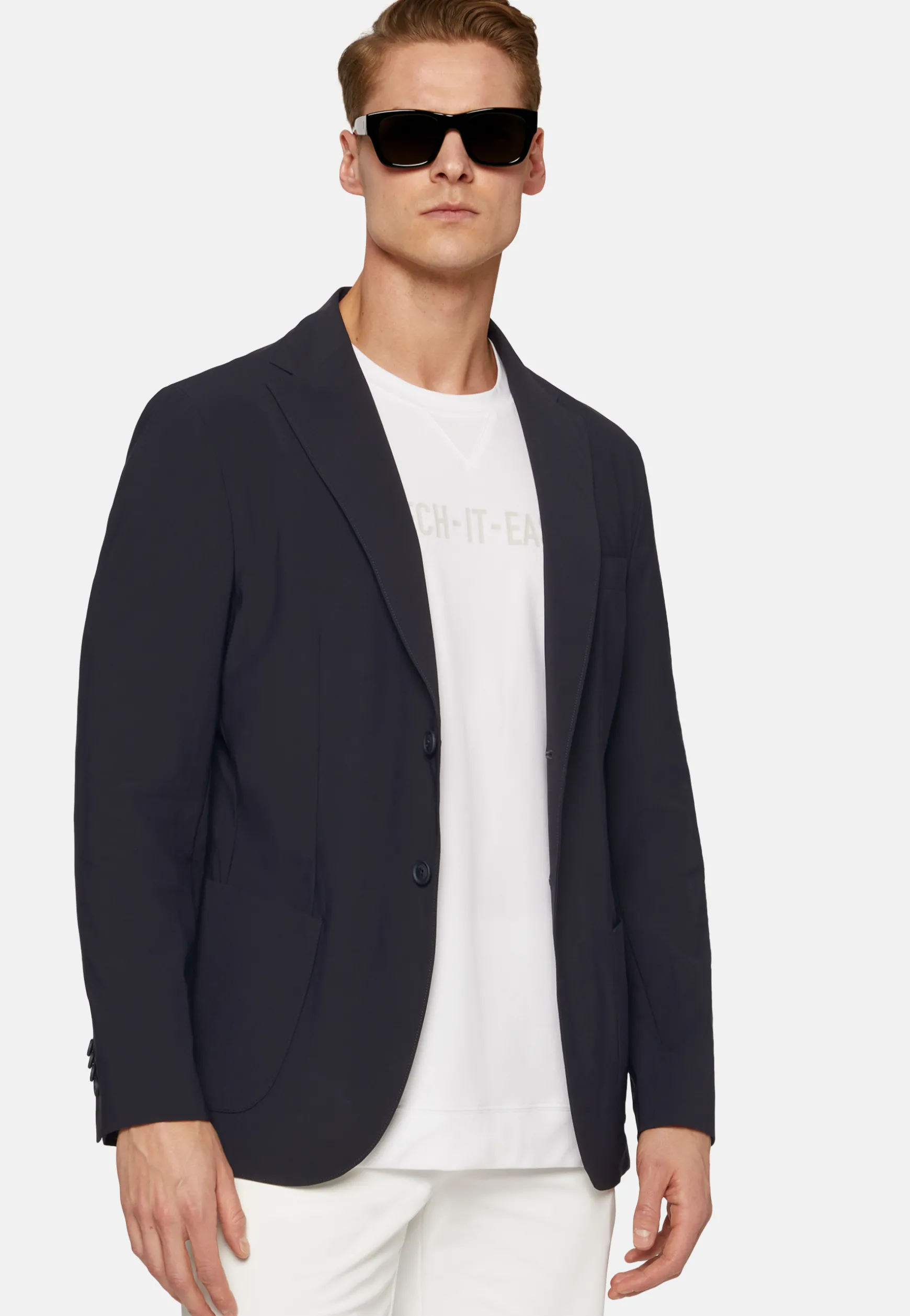 B-Tech Stretch Nylon Jacket|Boggi Milano Clearance