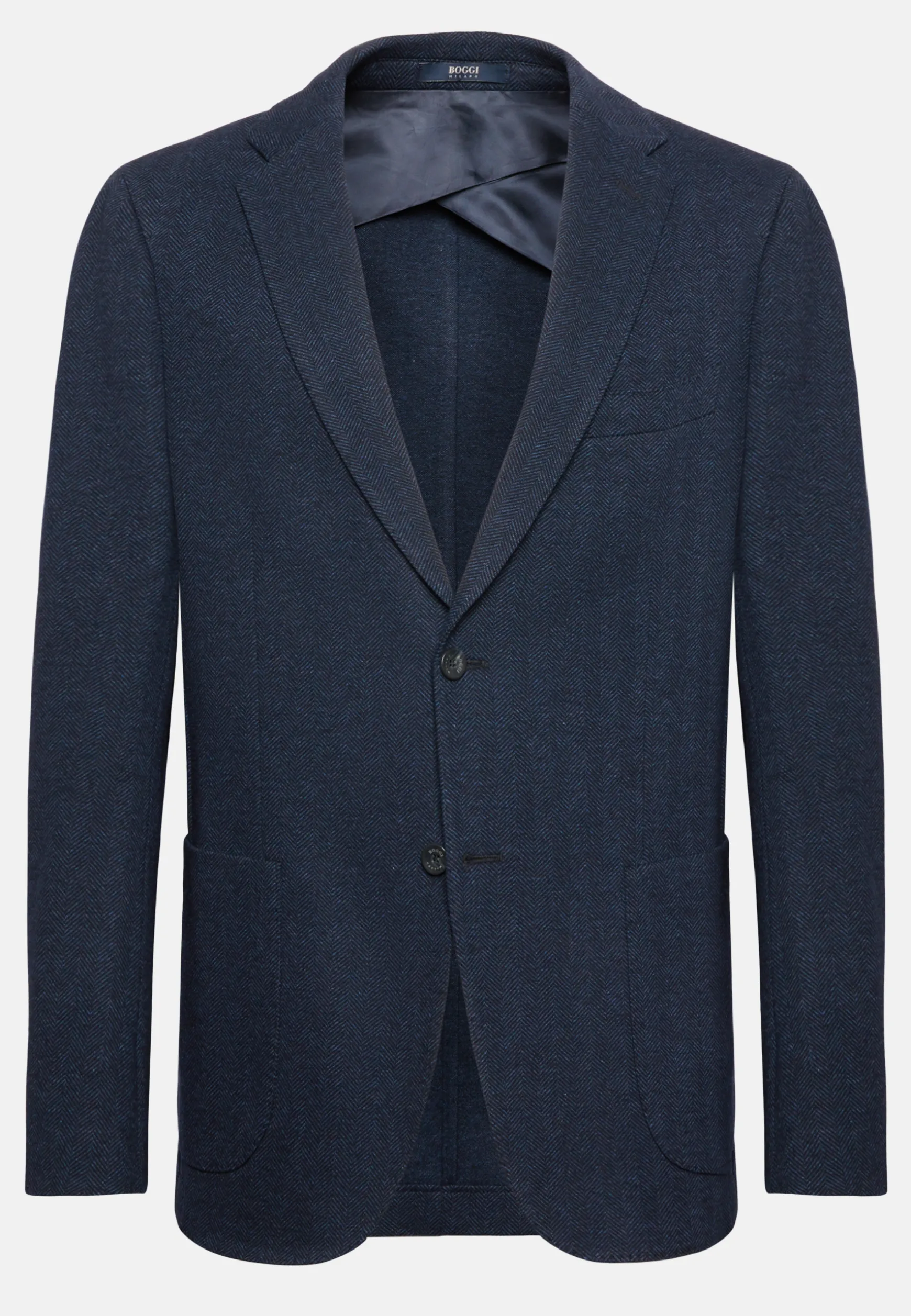 Herringbone Jacket In Wool And Cotton|Boggi Milano Cheap