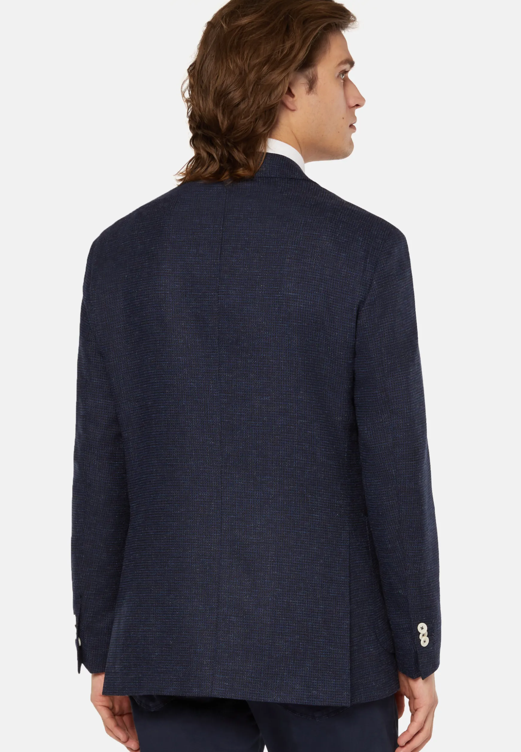 Jacket In Stretch Wool Linen|Boggi Milano Fashion