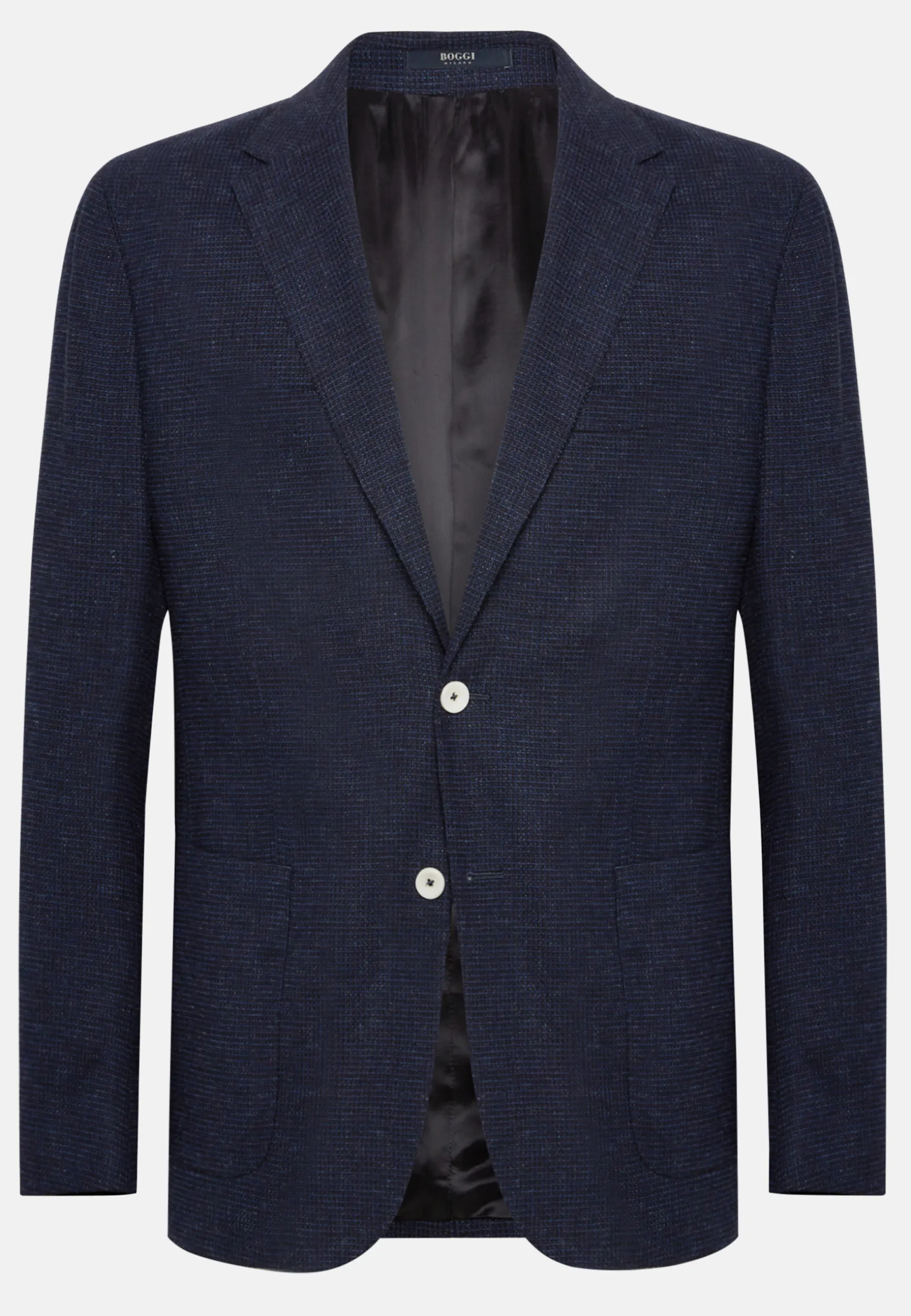 Jacket In Stretch Wool Linen|Boggi Milano Fashion