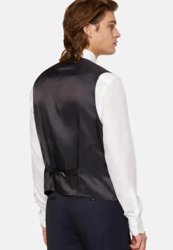 Micro Pattern Gilet In Pure Wool|Boggi Milano Cheap