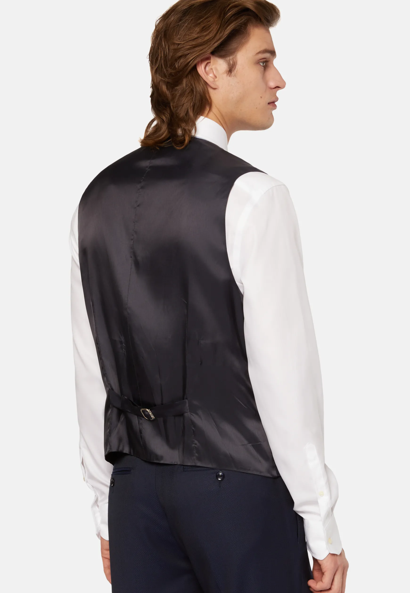 Micro Pattern Gilet In Pure Wool|Boggi Milano Cheap
