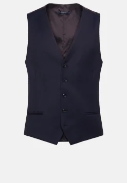 Micro Pattern Gilet In Pure Wool|Boggi Milano Cheap
