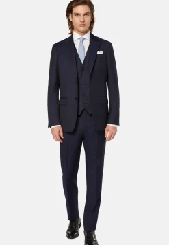 Micro Pattern Suit In Pure Wool|Boggi Milano Shop