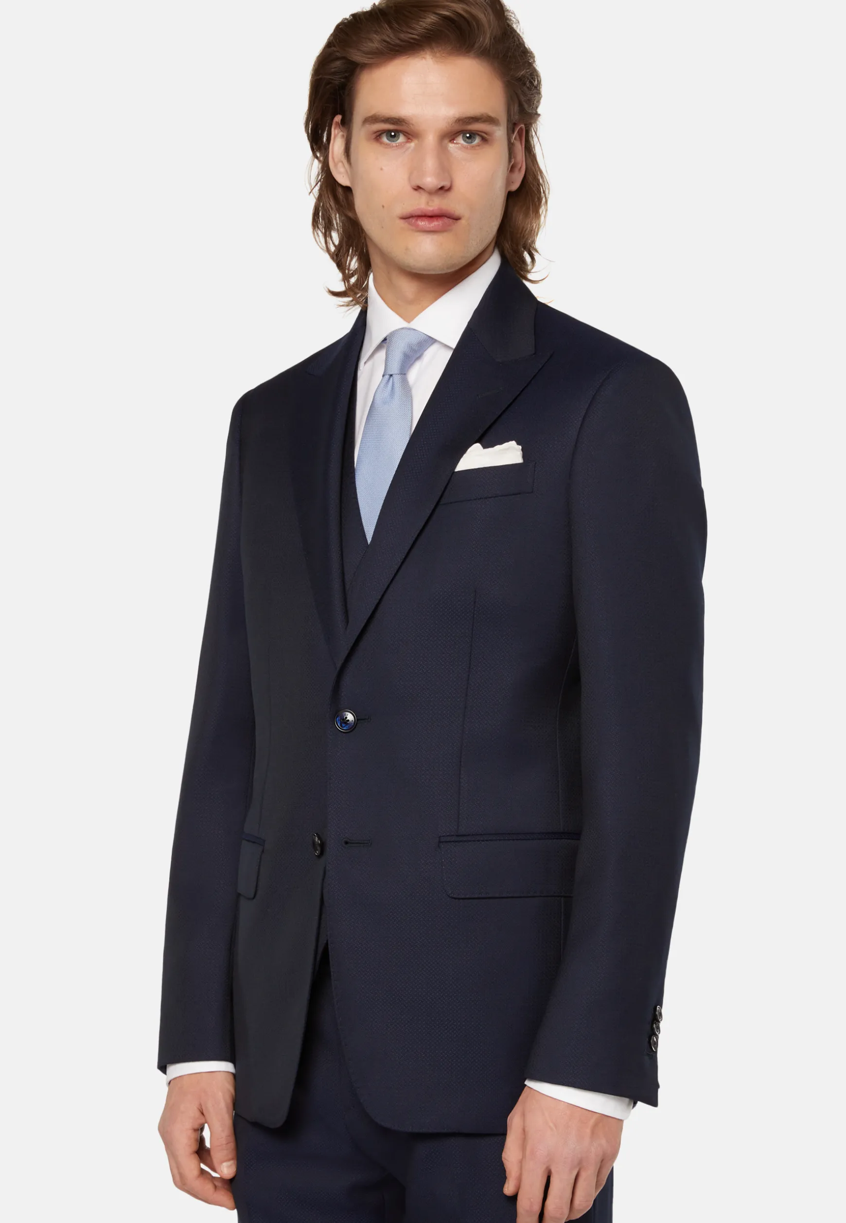 Micro Pattern Suit In Pure Wool|Boggi Milano Shop