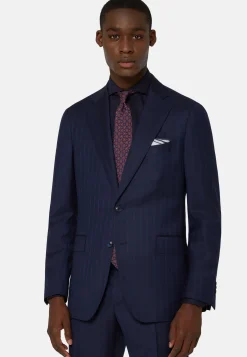 Pinstripe Suit in Super 130 Wool|Boggi Milano Hot