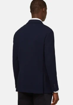 Navy Cotton B Jersey Jacket|Boggi Milano Cheap
