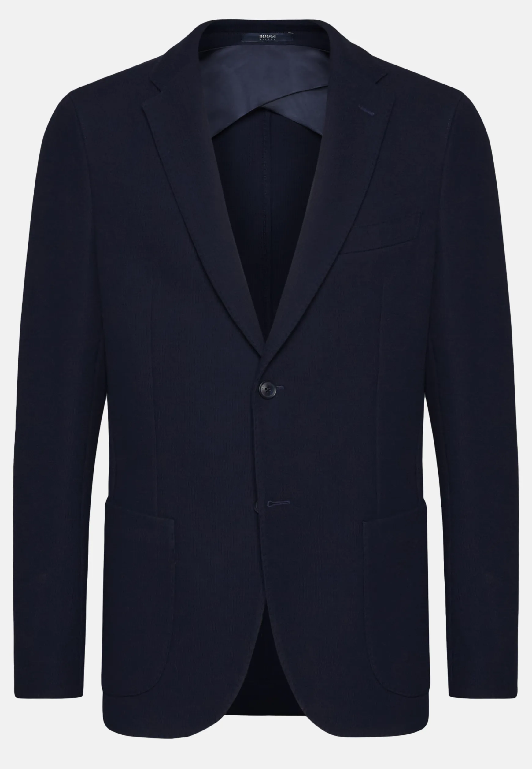 Navy Cotton B Jersey Jacket|Boggi Milano Cheap