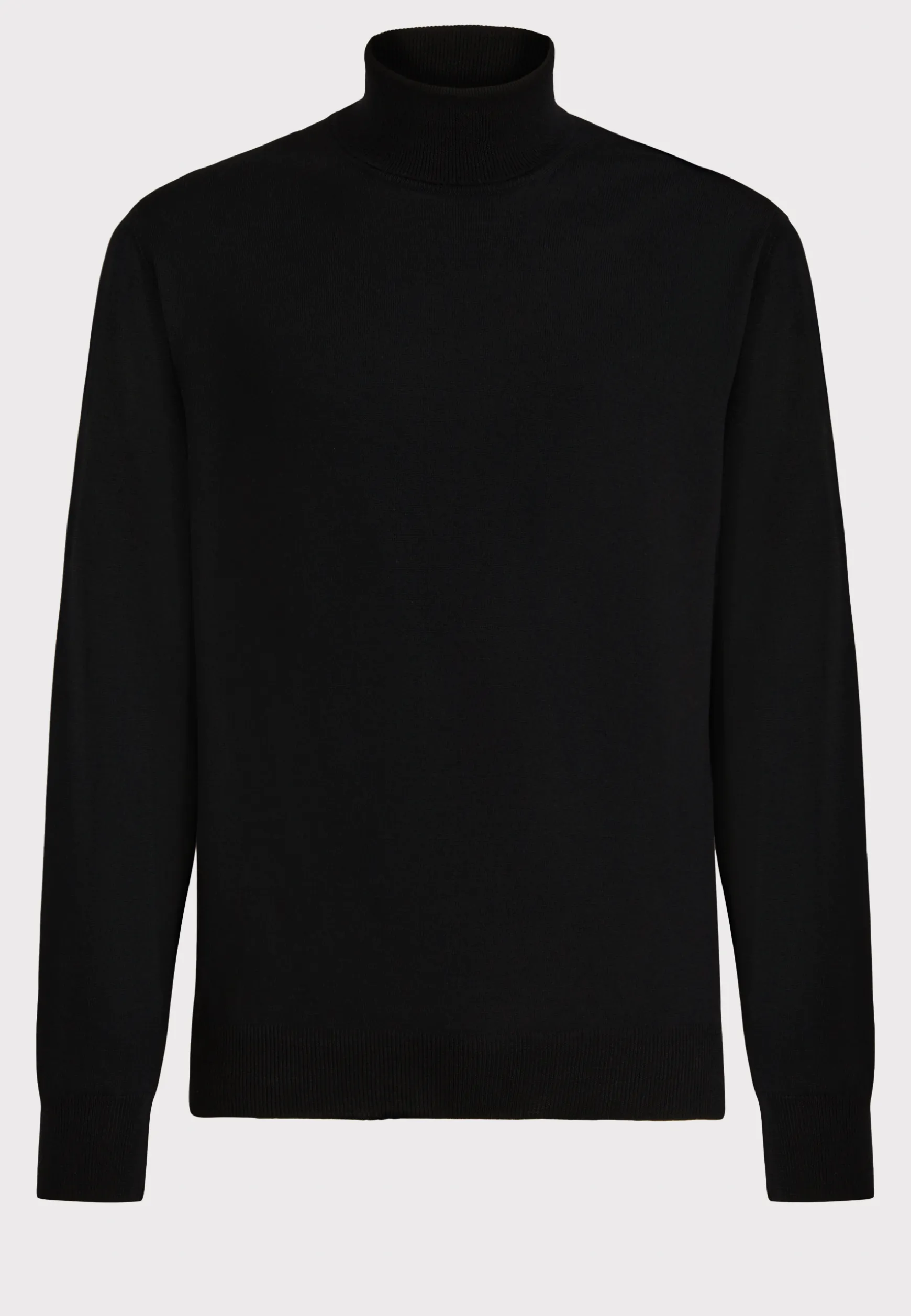 Navy Merino Wool Polo Neck Jumper|Boggi Milano Hot
