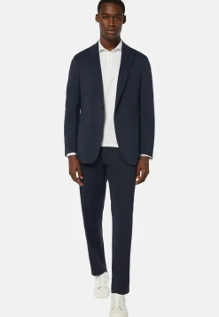 Navy Nylon Stretch B Tech Blazer|Boggi Milano Flash Sale