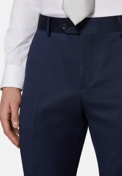 Navy Pinpoint Pure Wool Suit|Boggi Milano Best Sale