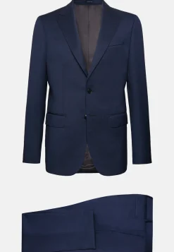 Navy Pinpoint Pure Wool Suit|Boggi Milano Best Sale