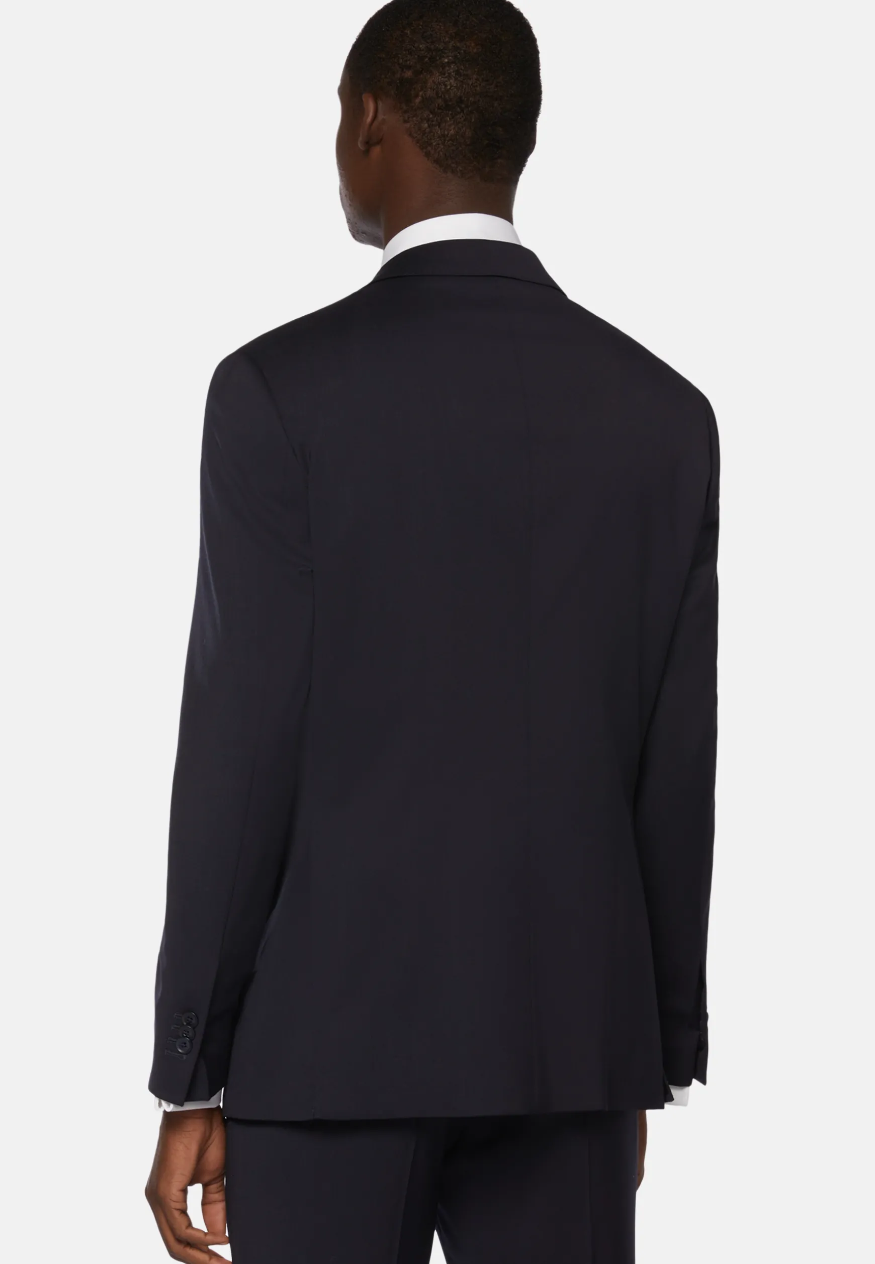 Navy Stretch Wool Twill Jacket|Boggi Milano Cheap