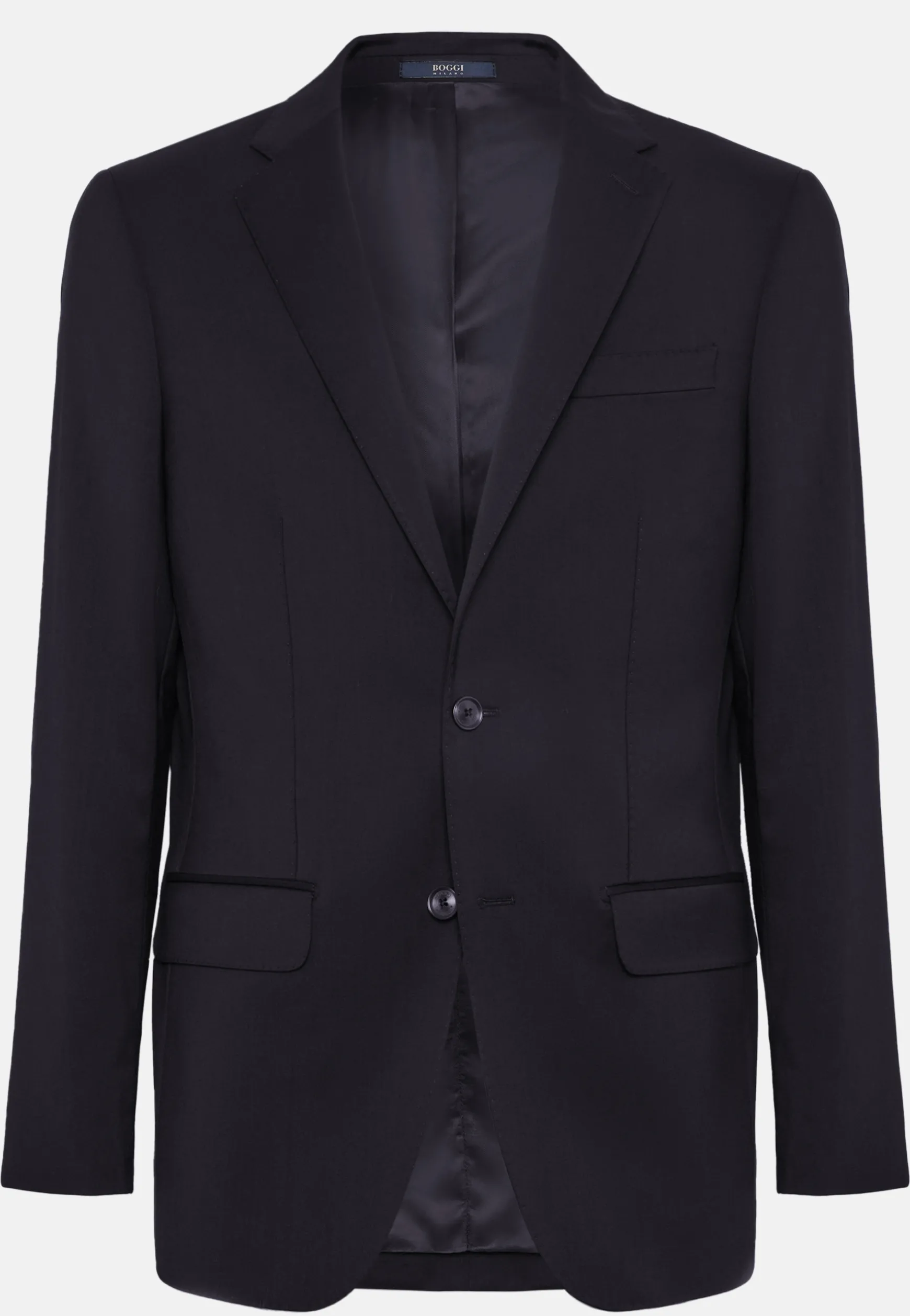Navy Stretch Wool Twill Jacket|Boggi Milano Cheap