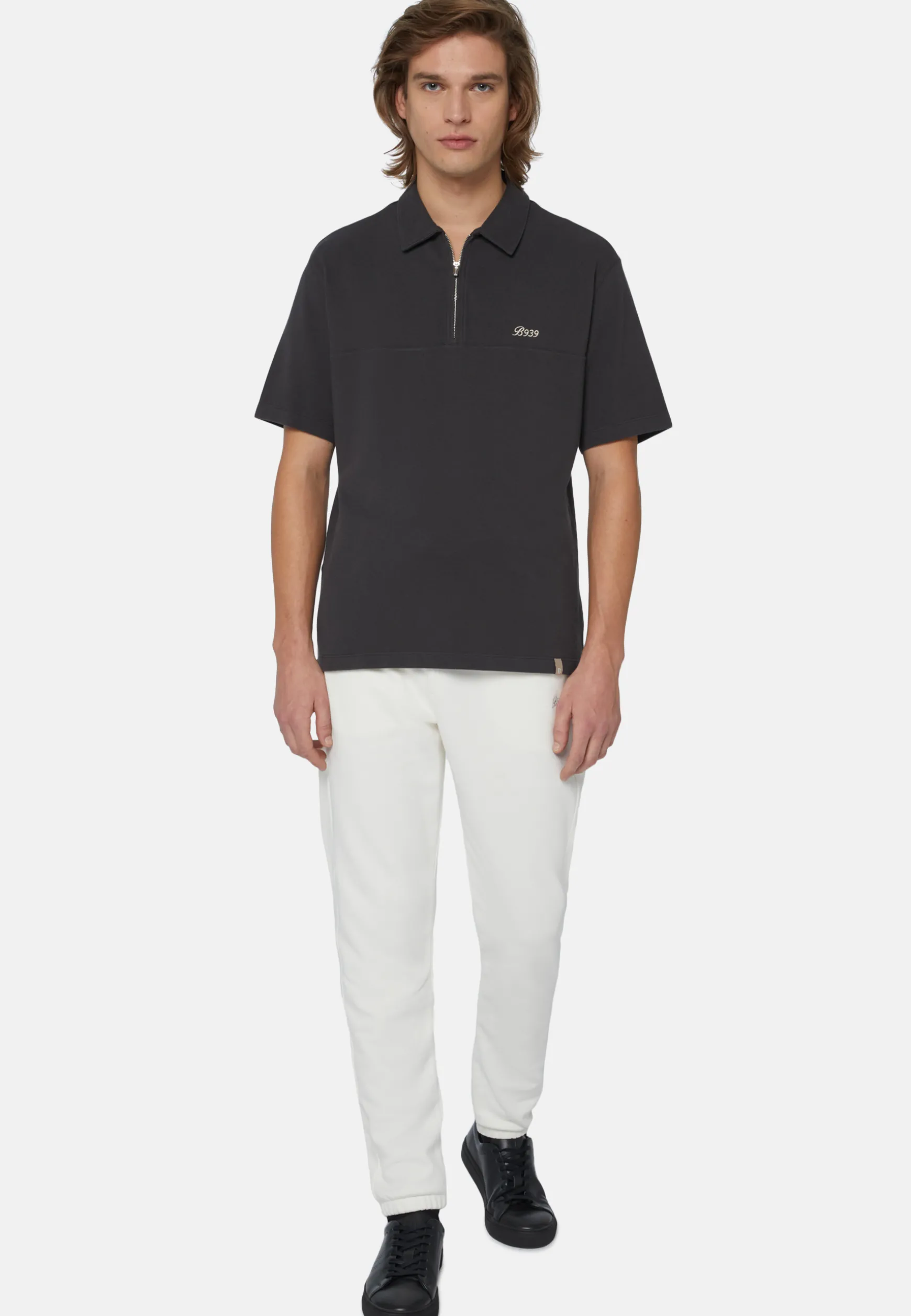 Organic Cotton Blend Piqué Polo Shirt|Boggi Milano Hot