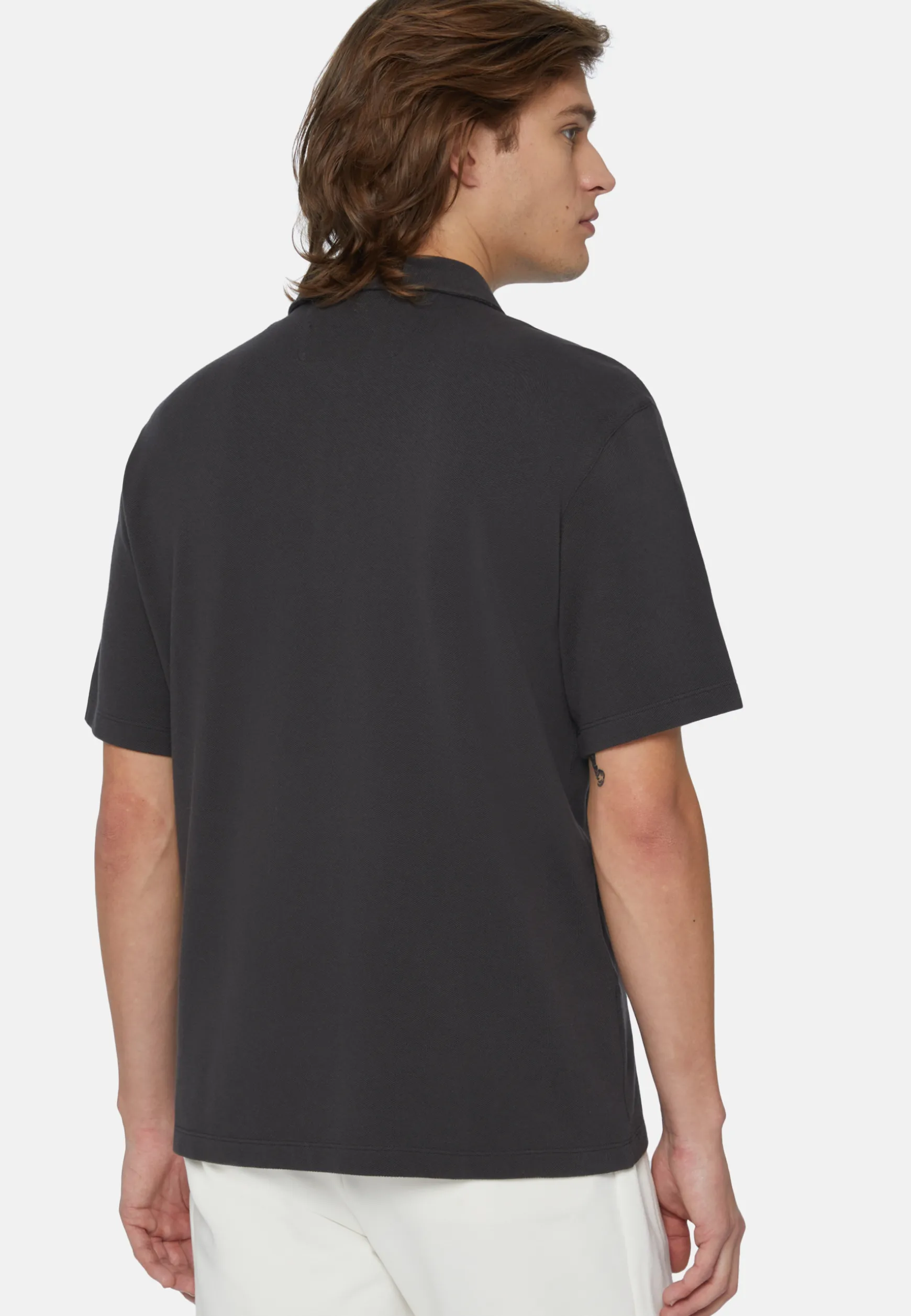 Organic Cotton Blend Piqué Polo Shirt|Boggi Milano Hot