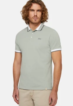 Organic Cotton Blend Piqu&eacute; Polo Shirt|Boggi Milano Fashion