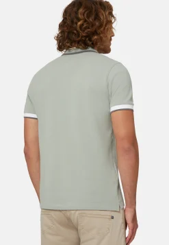 Organic Cotton Blend Piqu&eacute; Polo Shirt|Boggi Milano Fashion