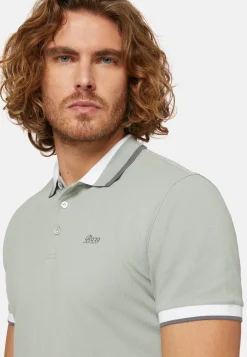 Organic Cotton Blend Piqu&eacute; Polo Shirt|Boggi Milano Fashion