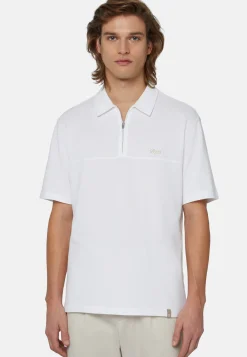 Organic Cotton Blend Piqu&eacute; Polo Shirt|Boggi Milano Store