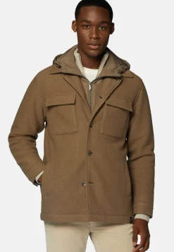 Padded Link Shirt Jacket In Wool|Boggi Milano Discount