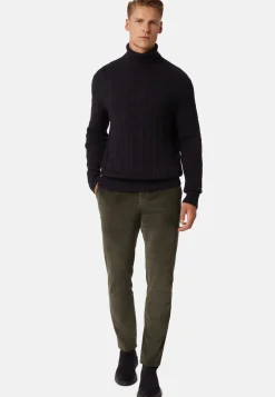 Pants in Stretch Velvet|Boggi Milano Fashion