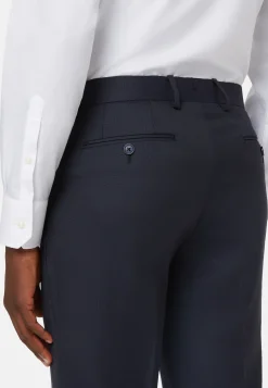 Pants in Wool Micro Textured Fabric|Boggi Milano New