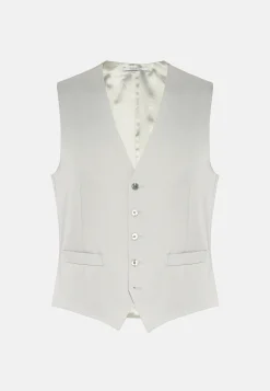 Pearl Grey Wool Waistcoat|Boggi Milano Cheap