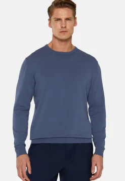 Pima Cotton Crew Neck Jumper|Boggi Milano Store