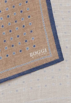Polka Dot Pattern Linen Pocket Square|Boggi Milano Cheap