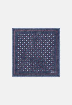 Polka Dot Pattern Linen Pocket Square|Boggi Milano Cheap