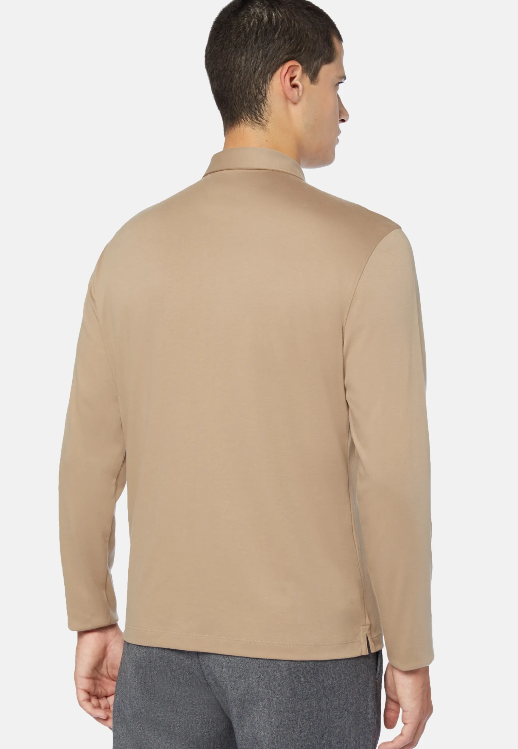 Polo Shirt in a Cotton Blend High-Performance Jersey Regular|Boggi Milano Store