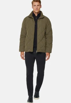 Recycled Fabric Goose Down Bomber Jacket|Boggi Milano Cheap