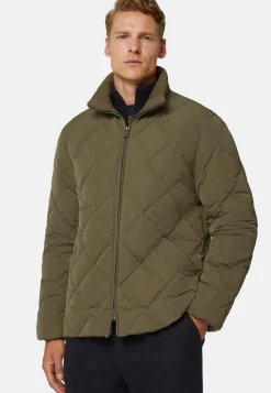 Recycled Fabric Goose Down Bomber Jacket|Boggi Milano Cheap