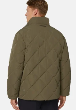 Recycled Fabric Goose Down Bomber Jacket|Boggi Milano Cheap