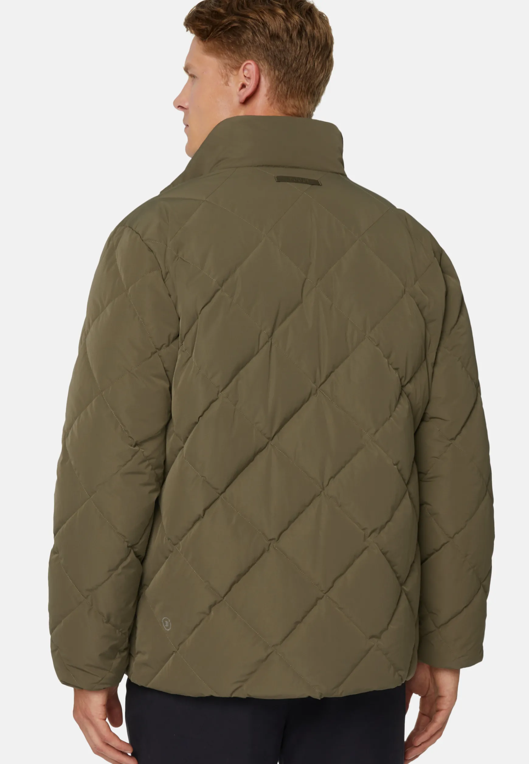 Recycled Fabric Goose Down Bomber Jacket|Boggi Milano Cheap