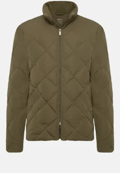Recycled Fabric Goose Down Bomber Jacket|Boggi Milano Cheap