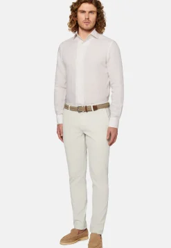 Regular Fit Beige Linen Shirt|Boggi Milano New