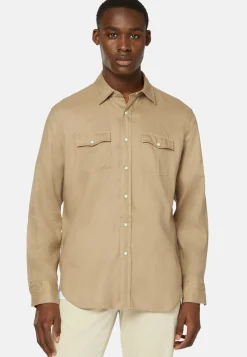 Regular Fit Linen Shirt|Boggi Milano Store