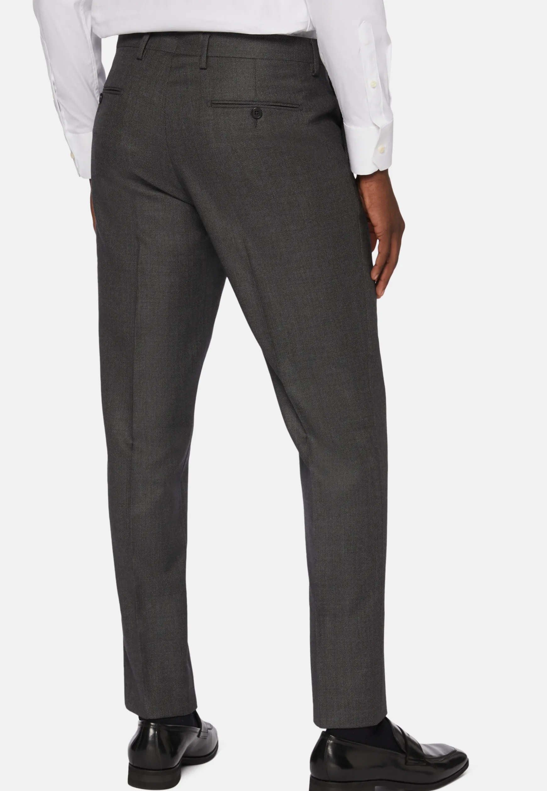 Regular Fit Birdseye Wool Pants|Boggi Milano Hot