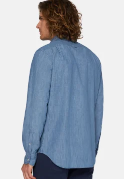 Regular Fit Cotton Denim Shirt|Boggi Milano Sale