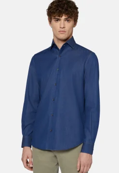 Regular Fit Cotton Denim Shirt|Boggi Milano Discount