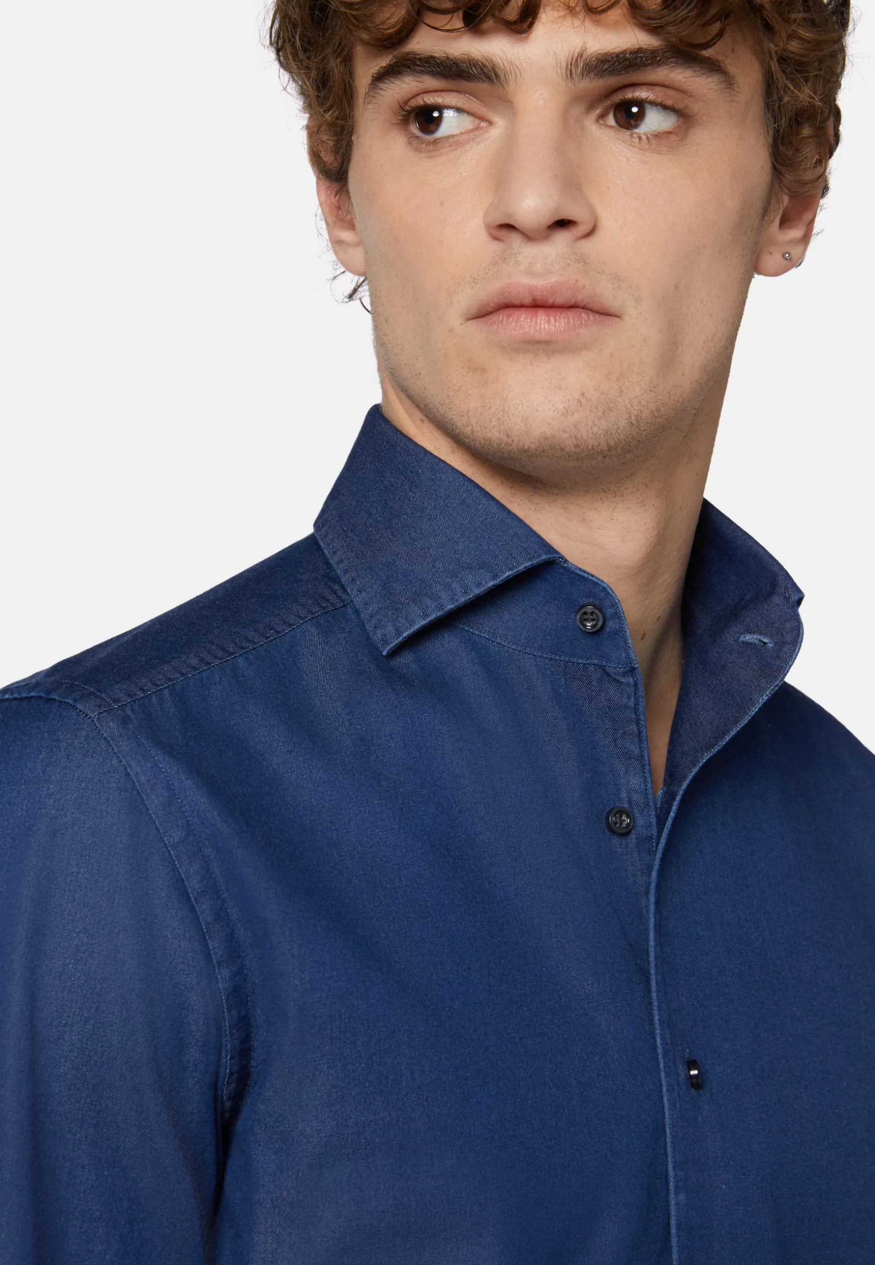 Regular Fit Cotton Denim Shirt|Boggi Milano Discount
