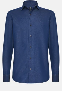 Regular Fit Cotton Denim Shirt|Boggi Milano Discount