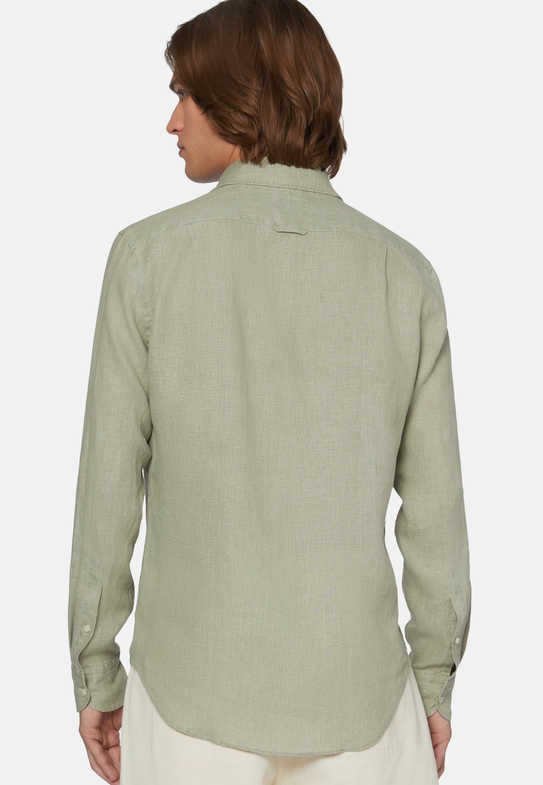 Regular Fit Linen Shirt in |Boggi Milano Online