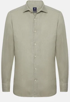Regular Fit Linen Shirt in |Boggi Milano Online