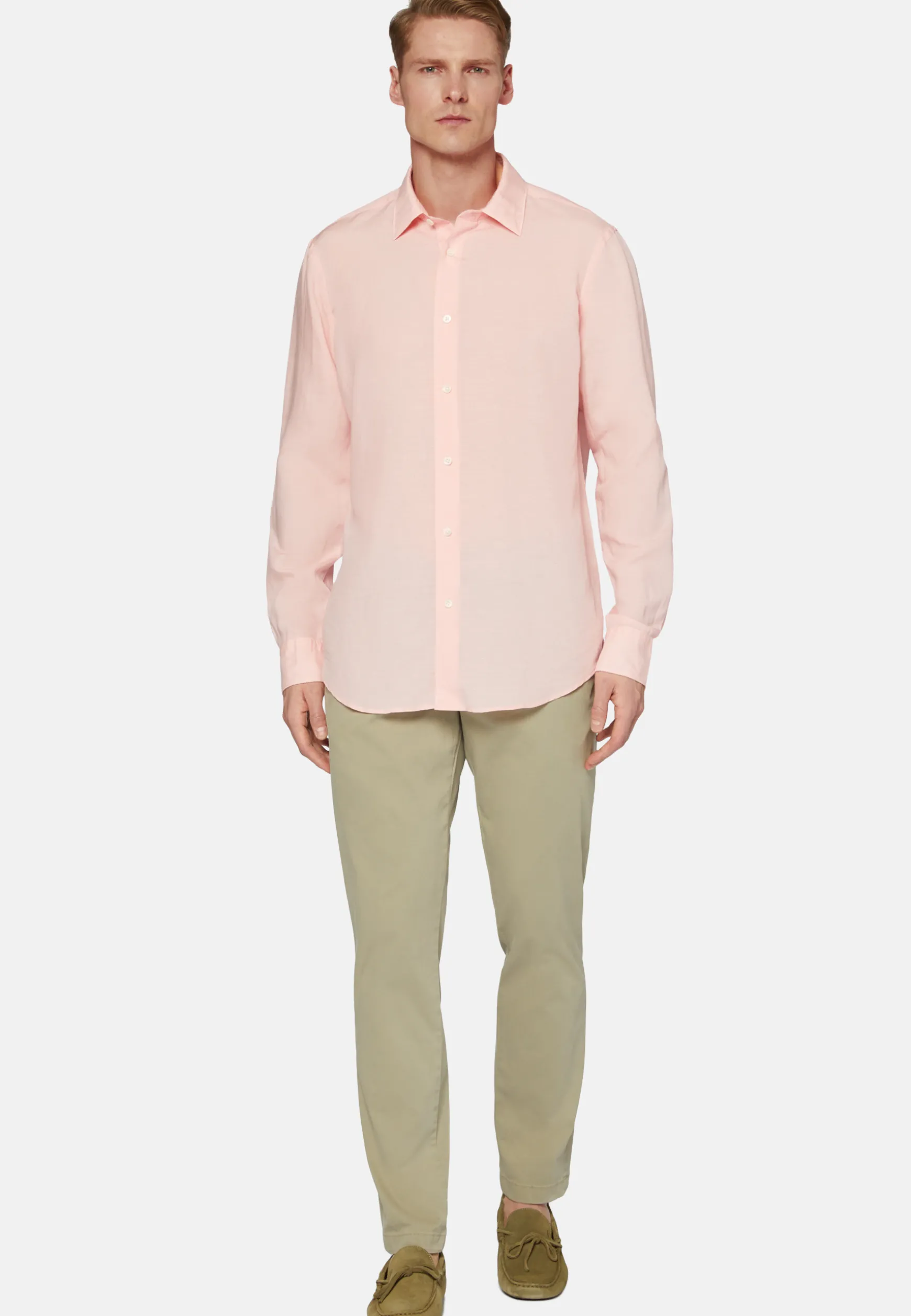 Regular Fit Tencel Linen Shirt|Boggi Milano Flash Sale